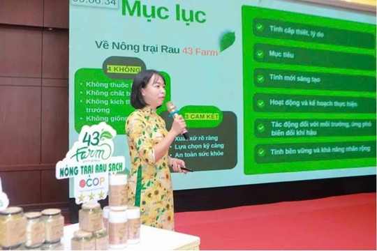Một dự án đạt giải khuyến khích Cuộc thi “Phụ nữ khởi nghiệp sáng tạo và chuyển đổi xanh”