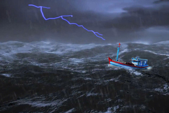 Tin cảnh báo thời tiết nguy hiểm trên biển