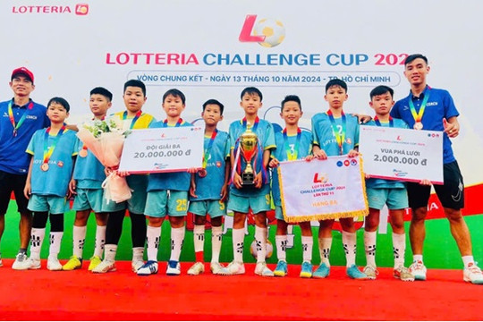 Thăng Bình FC giành giải ba giải bóng đá LOTTERIA CHALLENGE toàn quốc năm 2024