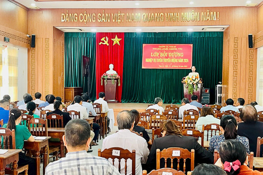 Tam Kỳ khai mạc lớp bồi dưỡng nghiệp vụ công tác tuyên truyền miệng năm 2024
