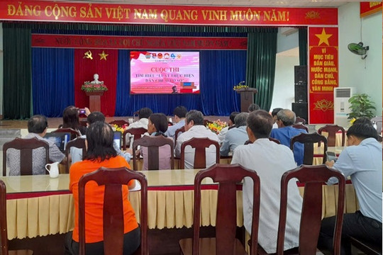 Thăng Bình phát động cuộc thi trực tuyến “Tìm hiểu Luật thực hiện dân chủ ở sở” năm 2024