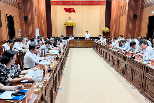 Tiểu ban Văn kiện Đại hội đại biểu Đảng bộ tỉnh Quảng Nam lần thứ XXIII nhiệm kỳ 2025 - 2030 tổ chức họp phiên thứ hai