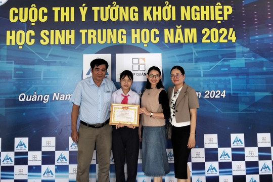 Thăng Bình đạt giải 3 tại Cuộc thi “Ý tưởng khởi nghiệp học sinh Quảng Nam” năm 2024
