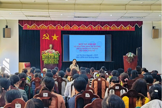 Hội LHPN tỉnh Quảng Nam hướng dẫn kiến thức, kỹ năng ở Thăng Bình