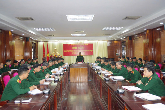 Quảng Nam tổ chức hội nghị triển khai công tác chuẩn bị huấn luyện và tuyển quân năm 2025