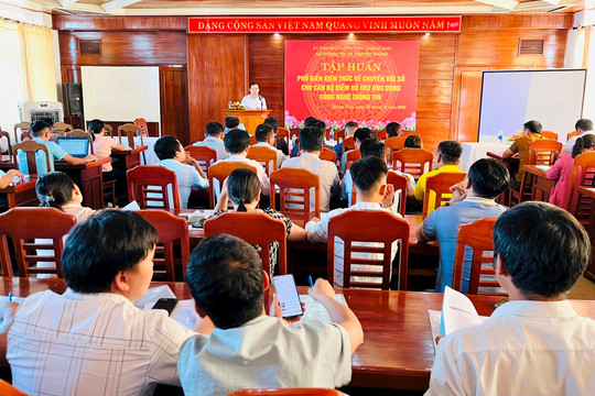 Quảng Nam tập huấn nâng cao hiệu quả điểm hỗ trợ ứng dụng công nghệ thông tin
