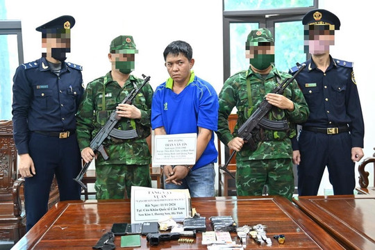 Bắt giữ đối tượng ở xã Bình Minh vận chuyển ma túy, súng quân dụng qua biên giới