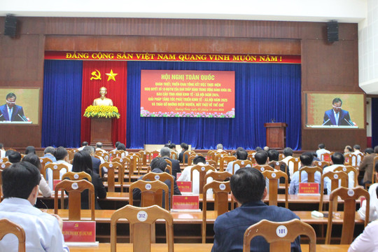 Hội nghị toàn quốc quán triệt, triển khai tổng kết việc thực hiện Nghị quyết 18-NQ/TW của BCH Trung ương Đảng khóa XII