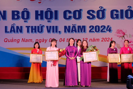 Bắc Trà My và Thăng Bình đạt giải nhất hội thi cán bộ Hội cơ sở giỏi 2024