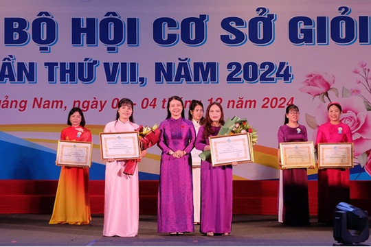 Hội LHPN huyện Thăng Bình đoạt giải Nhất Hội thi cán bộ hội cơ sở giỏi năm 2024