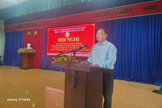 Hội CCB xã Bình Nguyên tổ chức Kỷ niệm 35 năm Ngày thành lập Hội Cựu chiến binh Việt Nam (06/12/1989- 06/12/2024)