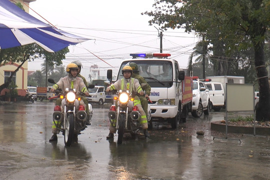 Tăng cường phối hợp cùng lực lượng công an đảm bảo an ninh, an toàn Tết Nguyên đán Ất Tỵ