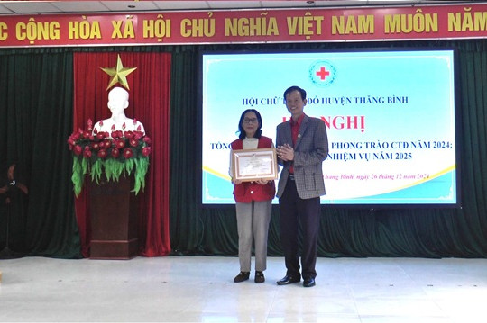 Hội Chữ thập đỏ huyện Thăng Bình tổng kết hoạt động năm 2024