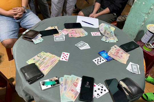 Triệt xóa tụ điểm đánh bạc trên địa bàn phố núi Trà My
