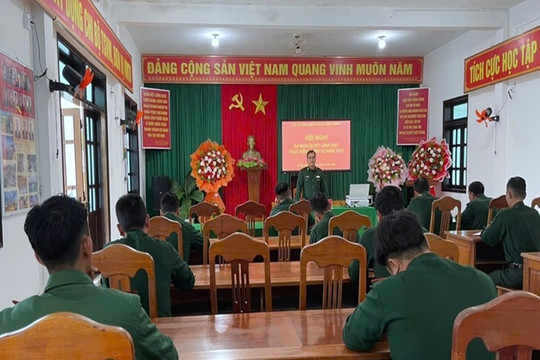 Đồn Biên phòng tổ chức Hội nghị ra nghị quyết lãnh đạo thực hiện nhiệm vụ năm 2025