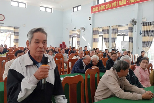 Đại biểu HĐND tỉnh tiếp xúc cử tri các xã cánh đông huyện Thăng Bình