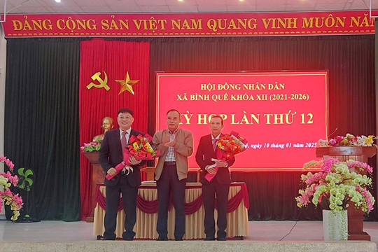Bình Quế bầu bổ sung chức danh Chủ tịch Ủy ban nhân dân xã (2021 - 2026)