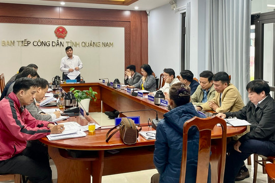 Trưởng ban Nội chính Tỉnh ủy Quảng Nam Nguyễn Mạnh Hà tiếp công dân định kỳ tháng 1/2025