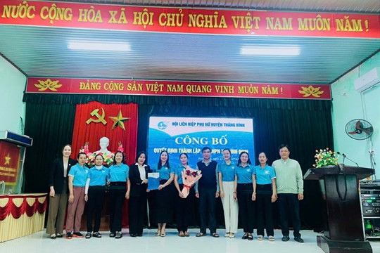 Thăng Bình công bố thành lập Hội LHPN xã Bình Định