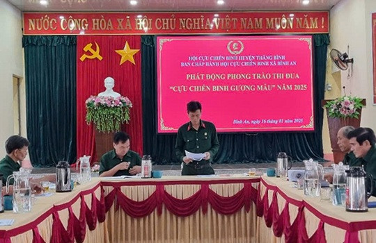 Hội CCB Bình An phát động phong trào thi đua 2025