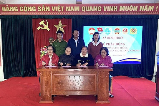 Bình Triều phát động cao điểm “Toàn dân bảo bệ ANTQ” dịp tết Nguyên đán 2025