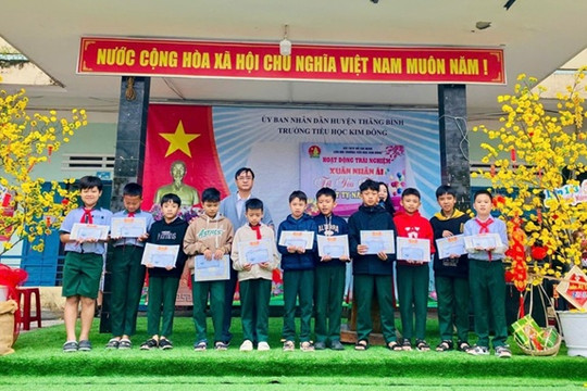 Trường Tiểu học Kim Đồng tổ chức hoạt động trải nghiệm “Xuân nhân ái - Tết yêu thương”