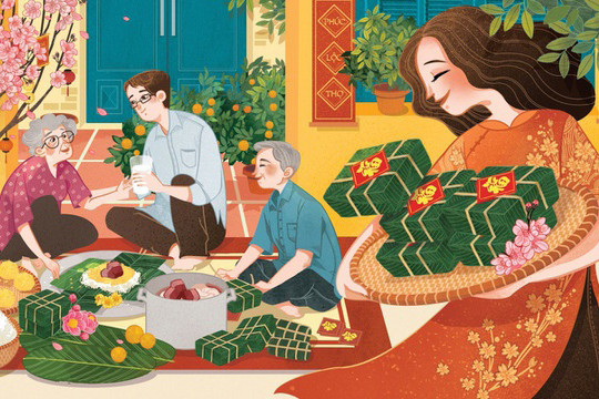 Phong tục làm bánh tết thời xưa