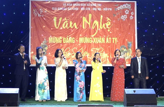 Xã Bình Trị tổ chức văn nghệ Mừng Đảng, Mừng Xuân Ất Tỵ 2025