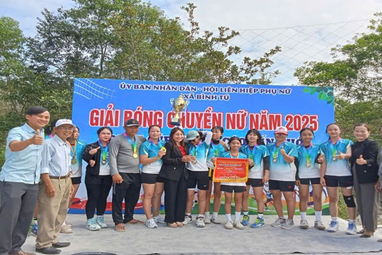 Bình Tú tổ chức Giải bóng chuyền nữ năm 2025