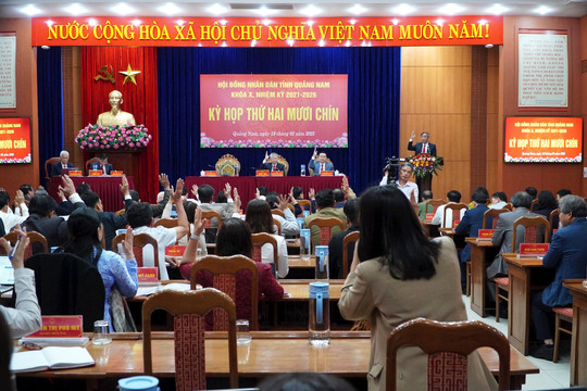 Quảng Nam khai mạc kỳ họp lần thứ 29, HĐND tỉnh khóa X