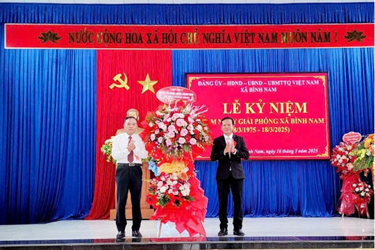 Xã Bình Nam kỷ niệm 50 năm ngày giải phóng quê hương