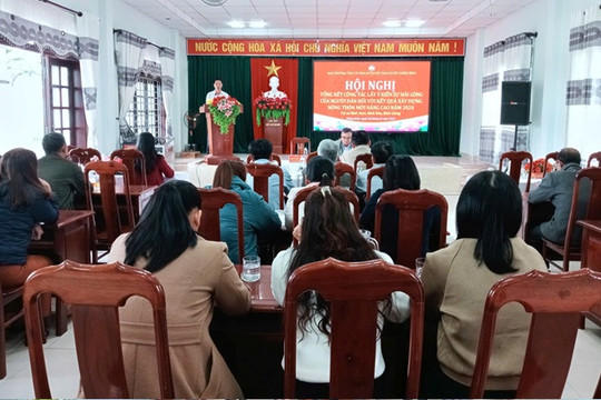 Tổng kết lấy ý kiến hài lòng của người dân đối với kết quả xây dựng nông thôn mới nâng cao năm 2024