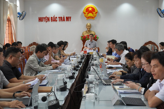 Bắc Trà My cần đẩy nhanh tiến độ phân bổ, giải ngân vốn các Chương trình MTQG