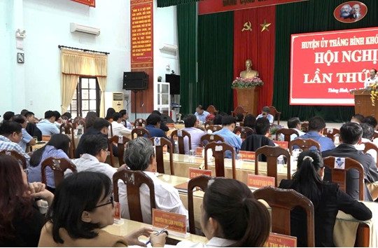 Huyện ủy Thăng Bình tổ chức hội nghị lần thứ 21