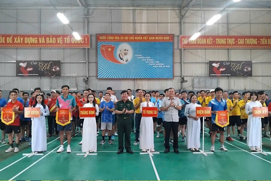 120 vận động viên tham gia giải thể thao chào mừng 80 năm Ngày truyền thống LLVT tỉnh Quảng Nam