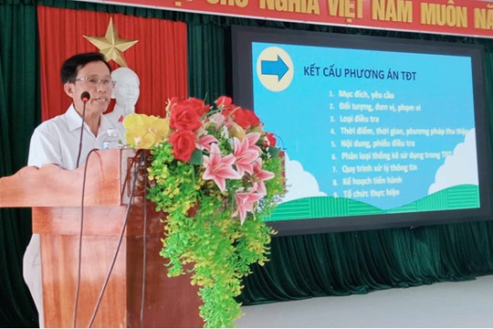 Thăng Bình tập huấn lập bảng kê hộ và trang trại trong Tổng điều tra nông thôn, nông nghiệp năm 2025