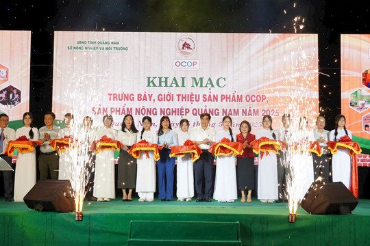 Hơn 150 gian hàng tham gia triển lãm trưng bày sản phẩm OCOP, sản phẩm nông nghiệp Quảng Nam năm 2025