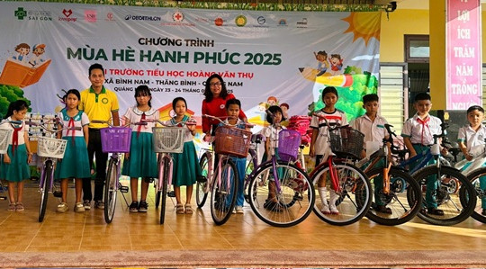Hội Chữ thập đỏ thành phố Đà Nẵng tổ chức chương trình "Mùa hè hạnh phúc" tại Quảng Nam