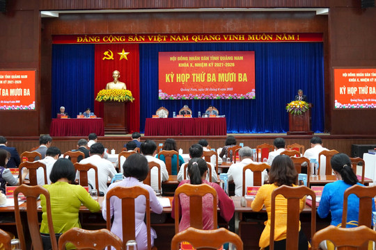 Khai mạc kỳ họp thứ 33, HĐND tỉnh Quảng Nam khóa X