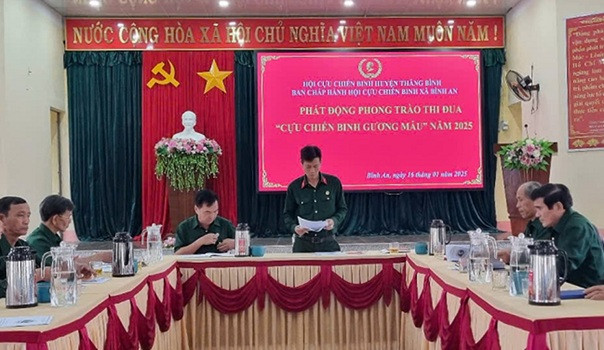 Hội CCB Bình An phát động phong trào thi đua 2025