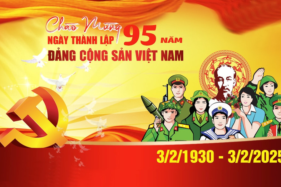 Tự hào 95 mùa xuân có Đảng