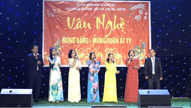 Xã Bình Trị tổ chức văn nghệ Mừng Đảng, Mừng Xuân Ất Tỵ 2025