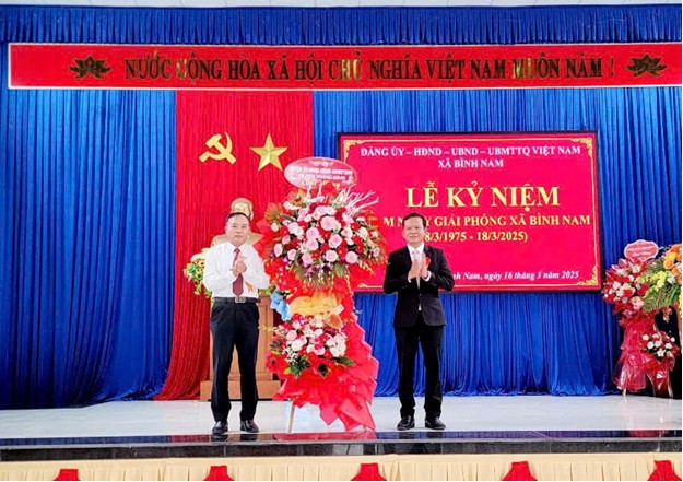 Xã Bình Nam kỷ niệm 50 năm ngày giải phóng quê hương