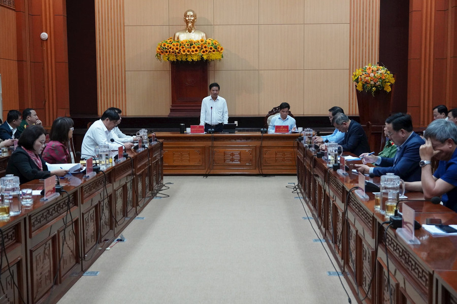 Tiểu ban Văn kiện Đại hội Đại biểu Đảng bộ tỉnh lần thứ XXIII tổ chức phiên họp góp ý dự thảo Báo cáo chính trị