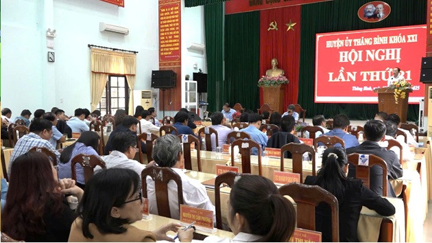 Huyện ủy Thăng Bình tổ chức hội nghị lần thứ 21