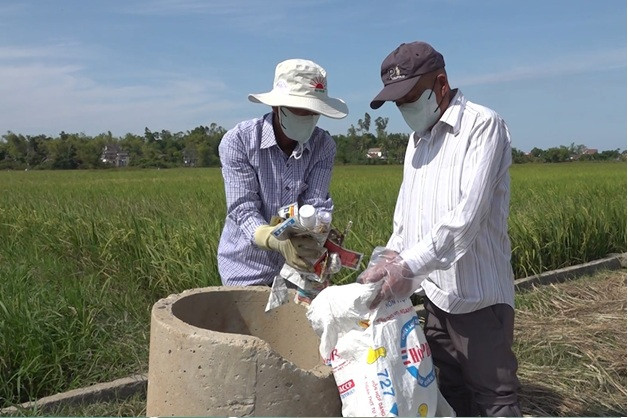 Nông dân Thăng Bình giữ xanh, sạch, đẹp cảnh quan môi trường đồng ruộng