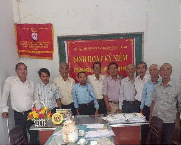 Hội Người Khuyết tật Thăng Bình sinh hoạt kỷ niệm 27 năm ngày Người khuyết tật Việt Nam