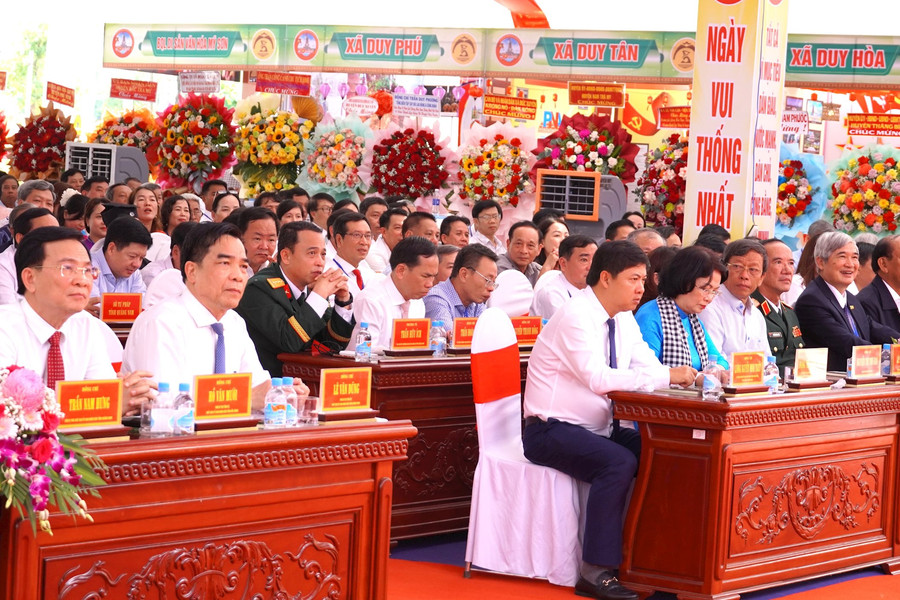 Duy Xuyên kỷ niệm 50 năm giải phóng quê hương và 95 năm thành lập Đảng bộ huyện