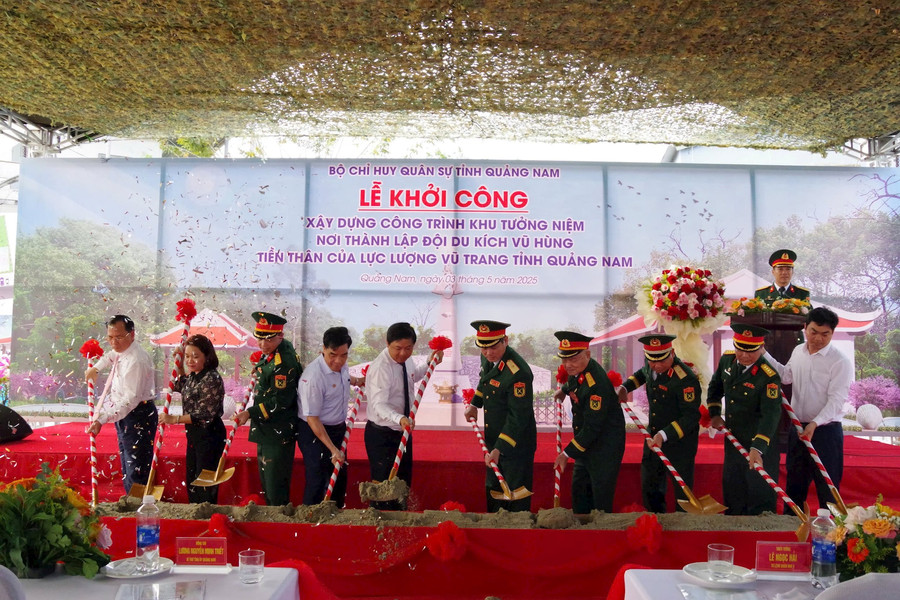 Quảng Nam khởi công xây dựng công trình Khu di tích lịch sử nơi thành lập Đội du kích Vũ Hùng