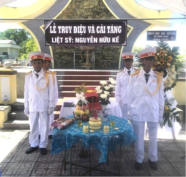 Xã Bình Phục tổ chức Lễ truy điệu và an táng hài cốt liệt sĩ